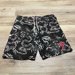 MLB Phillies Genuine Merchandise Board shorts mesh lining Grey Size XL